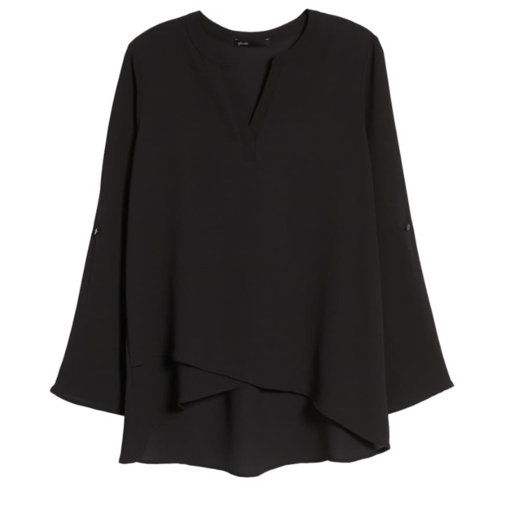 Gibson Erin Cross Front Blouse- Size XS